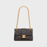 TEEN CELINE VICTOIRE BAG IN TRIOMPHE CANVAS TAN - Image 5
